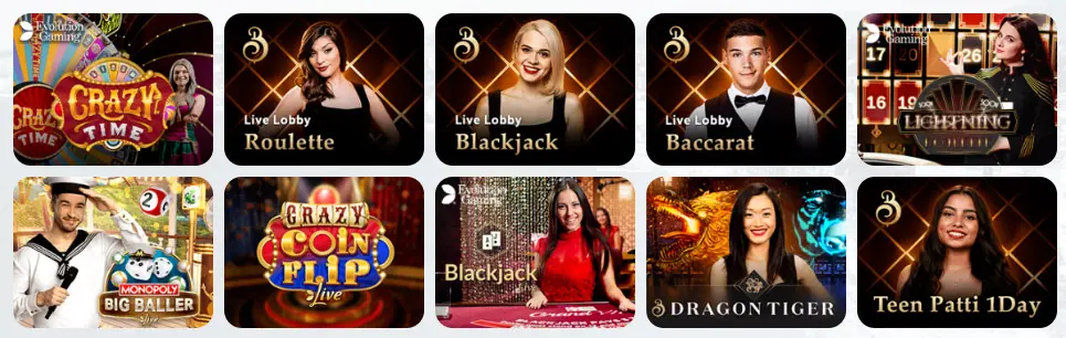 Juegos de casino en vivo ROOBET CASINO