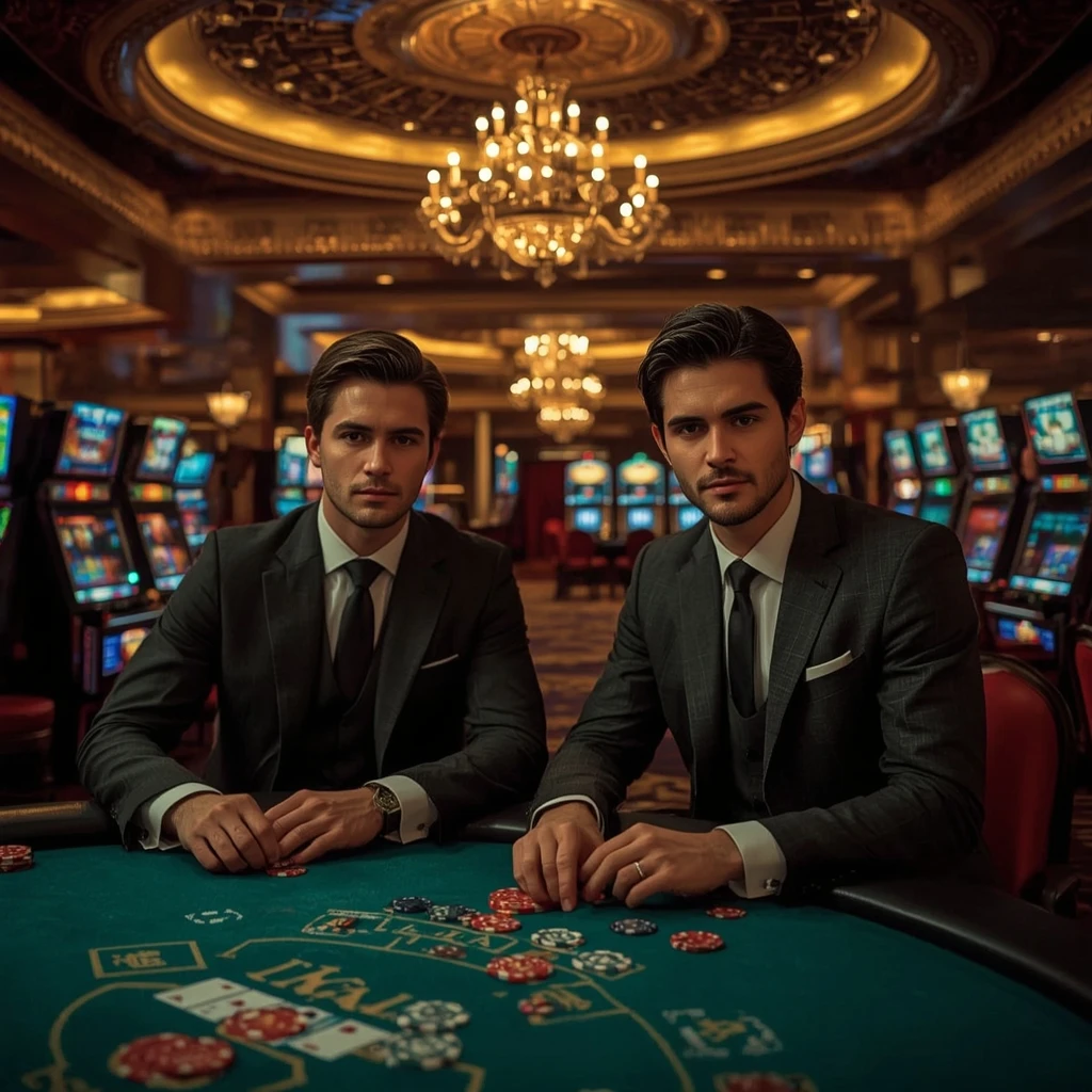 Dos jugadores de póker en ROOBET CASINO